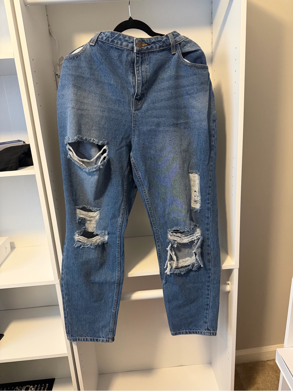 Fashion Nova Distressed Boyfriend Jeans 1X